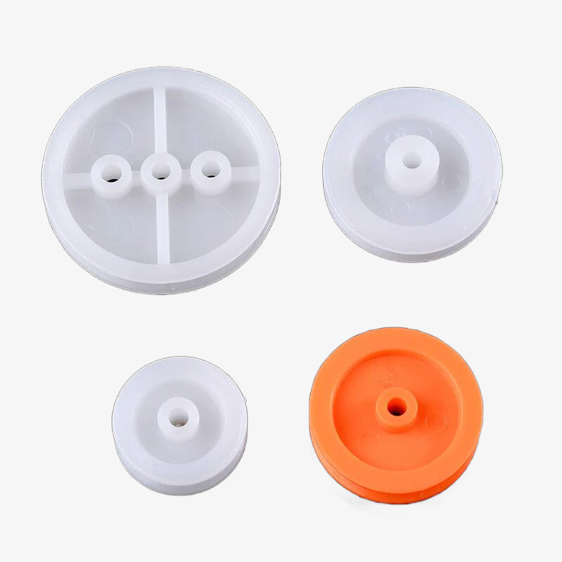 75Pcs Plastic Gear Assorted Kit Set with Various Gear and Axle Belt, Bushings and Pulleys for DIY Car Robot Projects