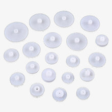 Load image into Gallery viewer, 75Pcs Plastic Gear Assorted Kit Set with Various Gear and Axle Belt, Bushings and Pulleys