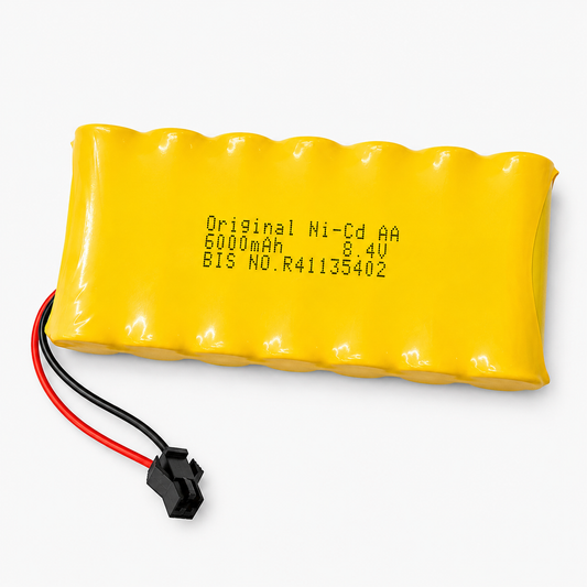 6000mAh 8.4v Ni-Cd AA Cell Battery Pack with 2-pin C20  Connector for Cordless Phone, Toys, Car, DIY Project Battery