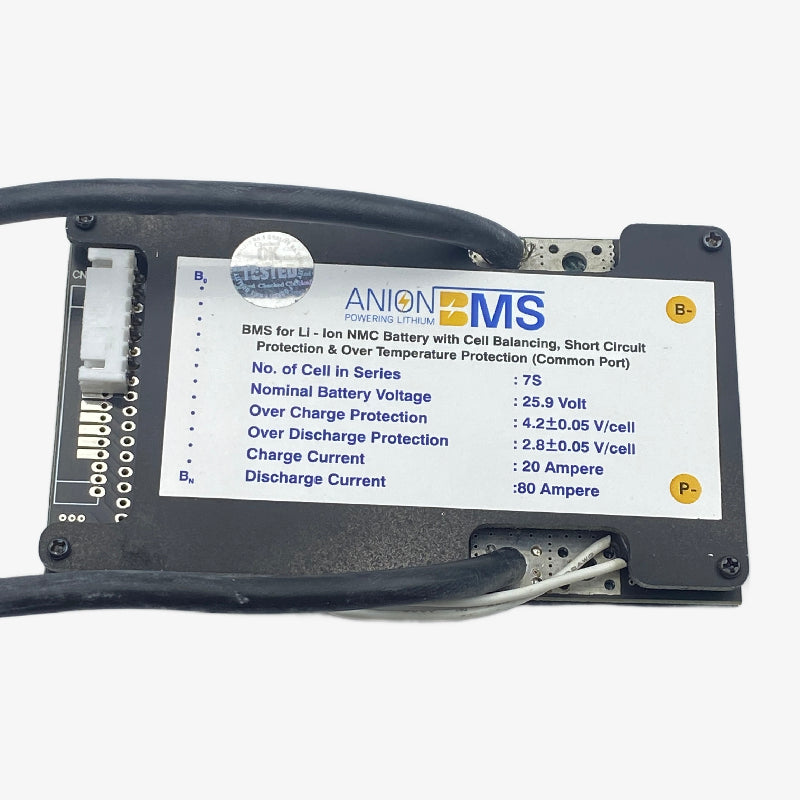 7S 24V/25.9V 80A BMS for Lithium Ion NMC Battery 