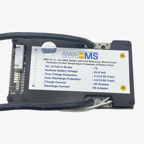 7S 24V/25.9V 80A BMS for Lithium Ion NMC Battery 