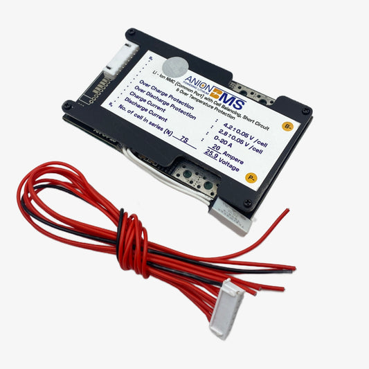 7S 24V/25.9V 20A BMS for Lithium Ion NMC Battery With Cell Balancing (Common Port)