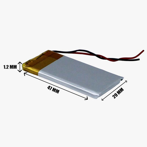 3.7V 800mAH Li-po Rechargeable Battery