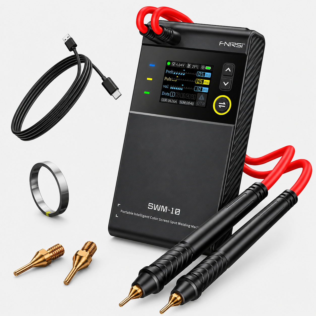FNIRSI® SWM-10 Portable Intelligent Spot Welding Machine