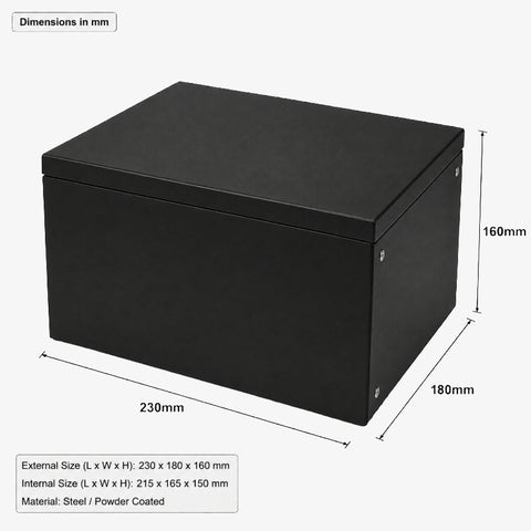 Metal Battery Box For Lithium Battery Pack - (230x180x160mm)
