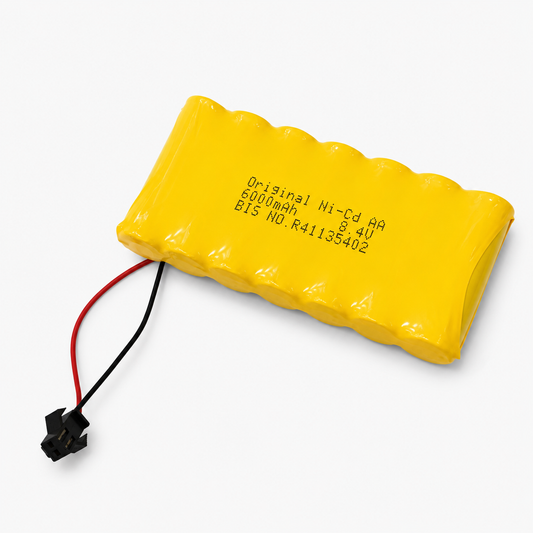 6000mAh 8.4v Ni-Cd AA Cell Battery Pack with 2-pin C20  Connector for Cordless Phone, Toys, Car, DIY Project Battery