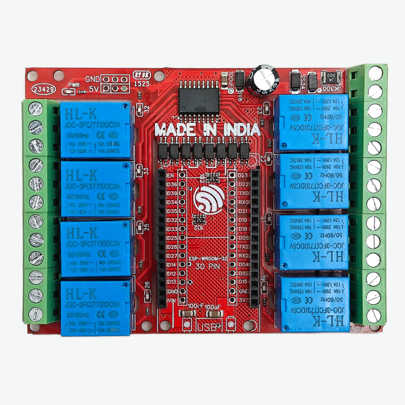 8 Channel Relay Board For ESP32 30 Pin DEVKIT V1 5V