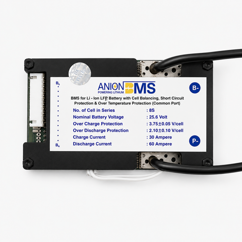8S 25.6V 60A BMS for Lithium Ion LFP Battery 