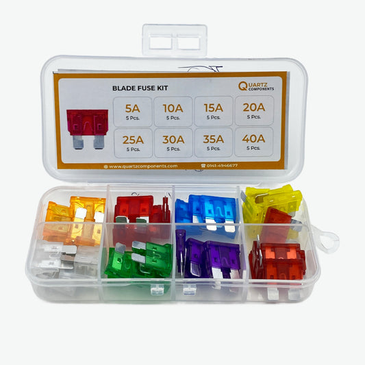 8 Values Automotive Blade Fuse Kit from 5A to 40A 