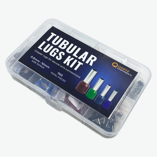 8 types insulated terminal ferrule tubular lugs kit from 0.5mm to 10mm - 700pcs