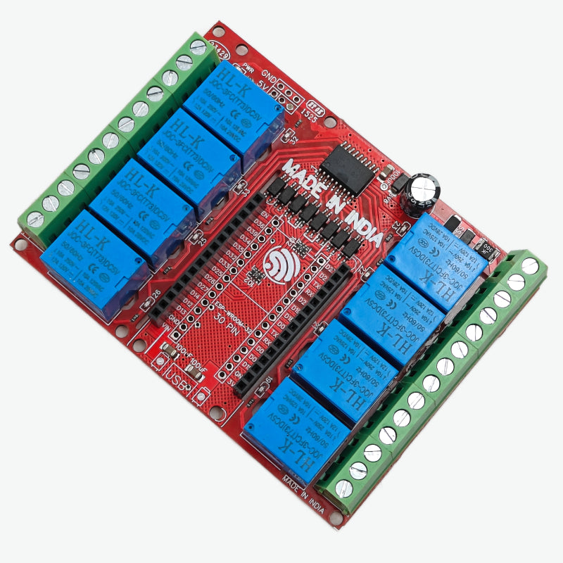 8 Channel Relay Board For ESP32 30 Pin DEVKIT V1 5V