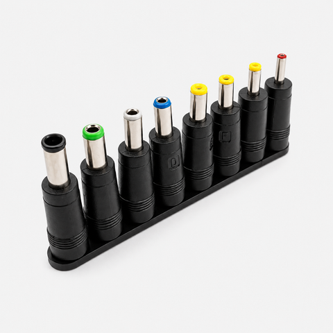 8pcs set DC Adapter 5.5x2.1mm Multi-type Male Jack Connector