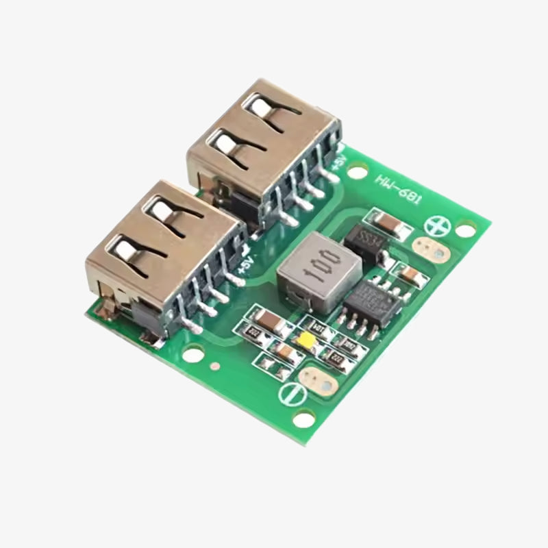 Dual USB Output 9V-12V-24V to 5V 3A DC-DC Car Charging Voltage - Step down Buck Converter Stabilizer Module