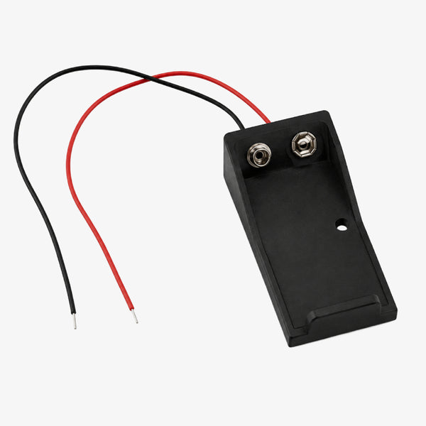 9V Battery Holder Case Without Lid with Open Cable Wires