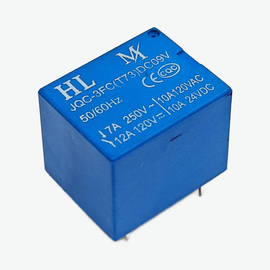 9V DC SPDT 10A Power Relay – 5 Pin PCB Mount