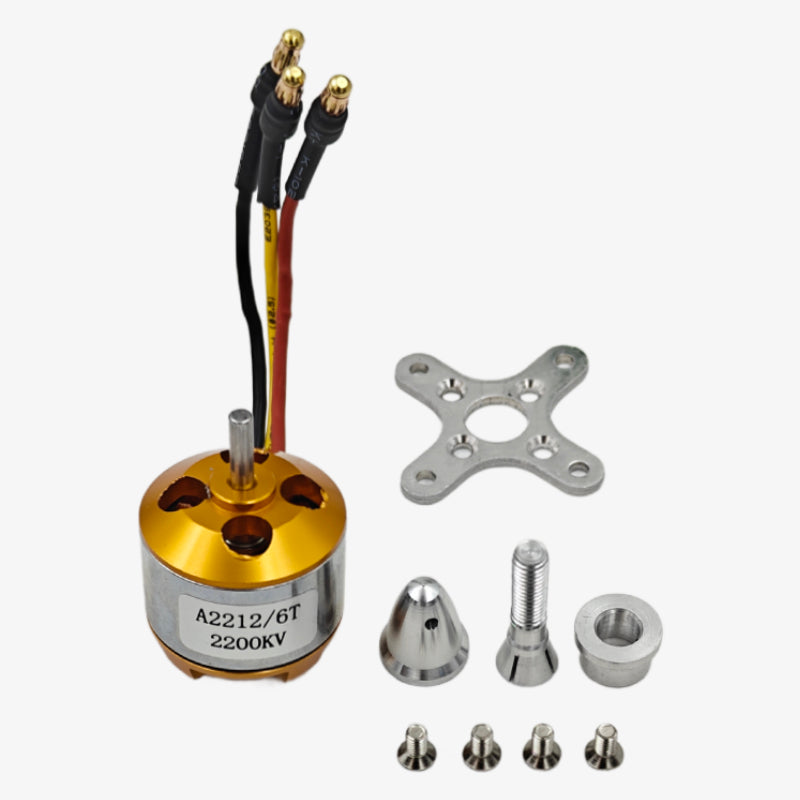 A2212 6T 2200KV Brushless Motor for Drone (Soldered Connector)
