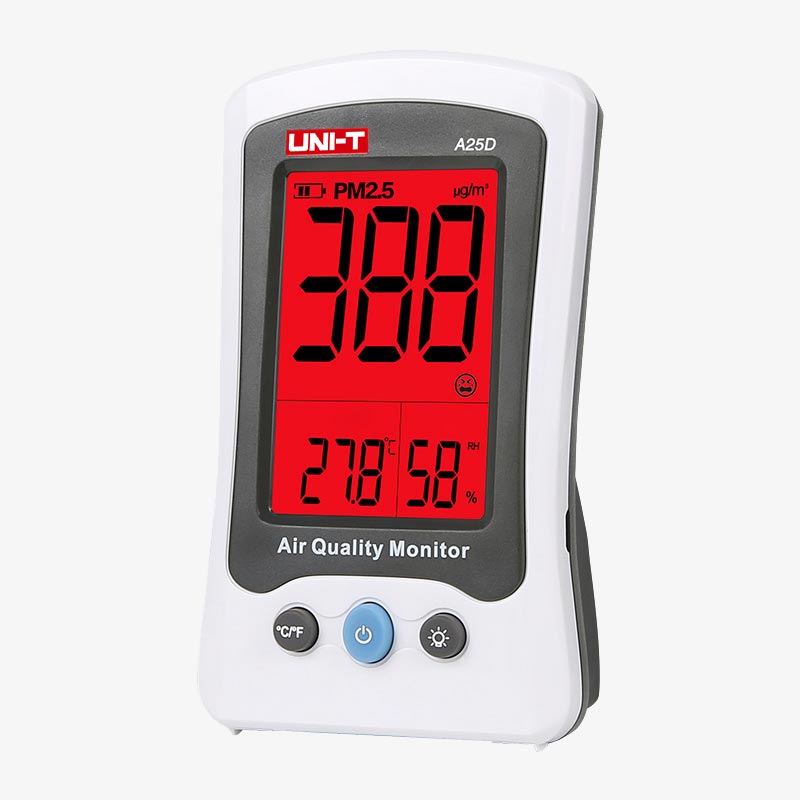 UNI-T A25D PM2.5 Meter Air Quality Monitor Temperature and Humidity Detection