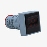SIBASS AD16-22FSV AC Voltmeter Display Square Red 22mm (60 to 500 VAC)