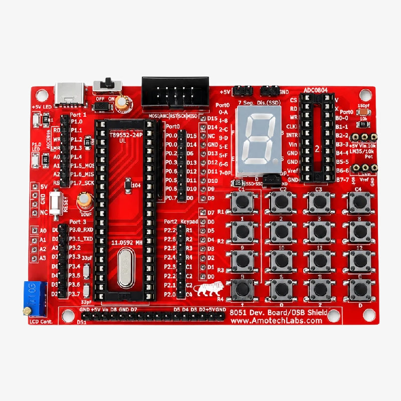 Amotech Labs - 8051 Development Board (Only Board)