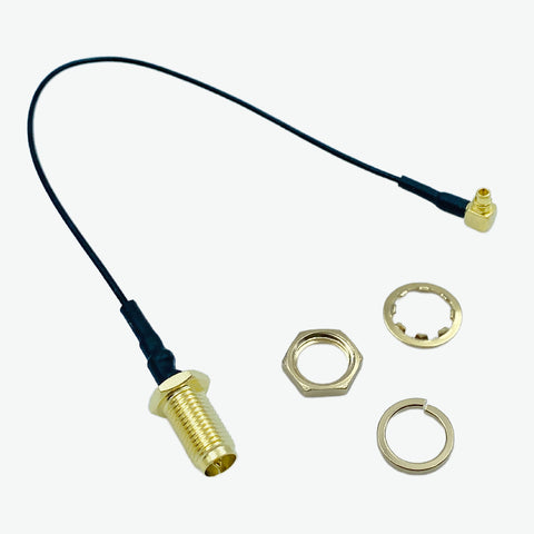 AntennaHome AHCG.101RMMCX JW L150 6GHz 1.13mm SMA-KR to MMCX Cable Assembly - 150mm