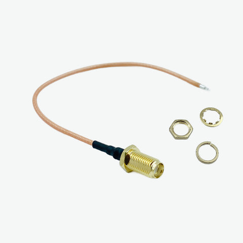 AntennaHome AHCG.RG178P L150 6GHz 1.13mm Female SMA to Bare Cable Assembly - 150mm