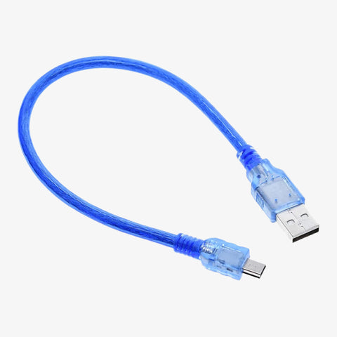 Arduino Nano Cable (USB 2.0 A to USB 2.0 Mini B) - Blue/Black