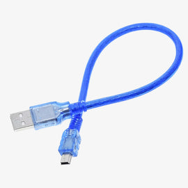 Arduino Nano Cable (USB 2.0 A to USB 2.0 Mini B) - Blue/Black