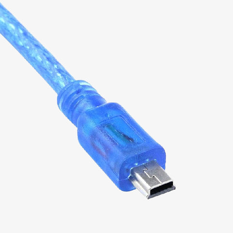 Arduino Nano Cable (USB 2.0 A to USB 2.0 Mini B) - Blue/Black