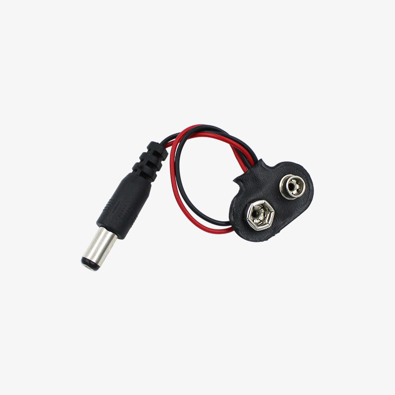 Battery Snapper Connector Clip with DC Jack