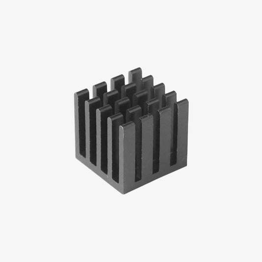 Black Aluminium Heatsink for Raspberry Pi With adhesive tape 14x14x11 mm