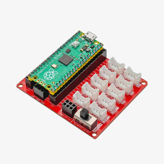 Crowtail Expansion Shield for Raspberry Pi Pico (RP2040) Plug-and-Play Sensor & Module Interface Board