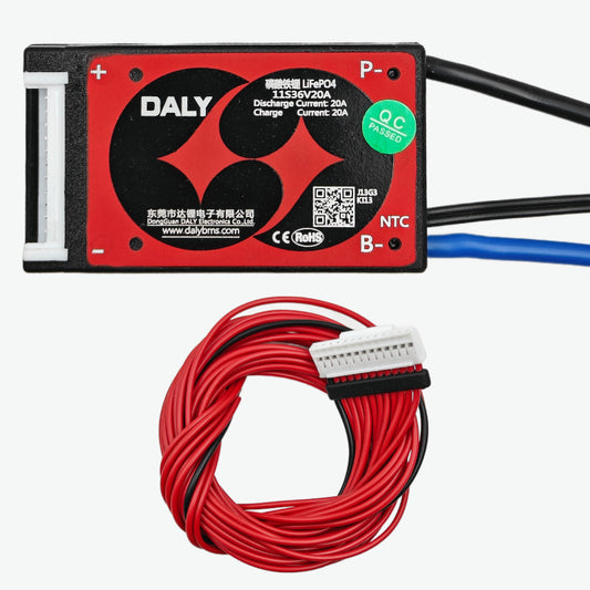 DALY LiFePO4 11S 36V 20A Waterproof Battery Management System - BMS Protection Board