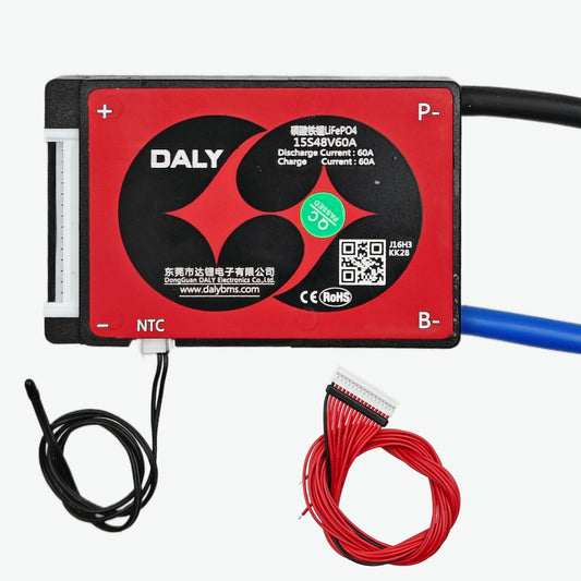 DALY LiFePO4 15S 48V 60A Waterproof Battery Management System - BMS Protection Board