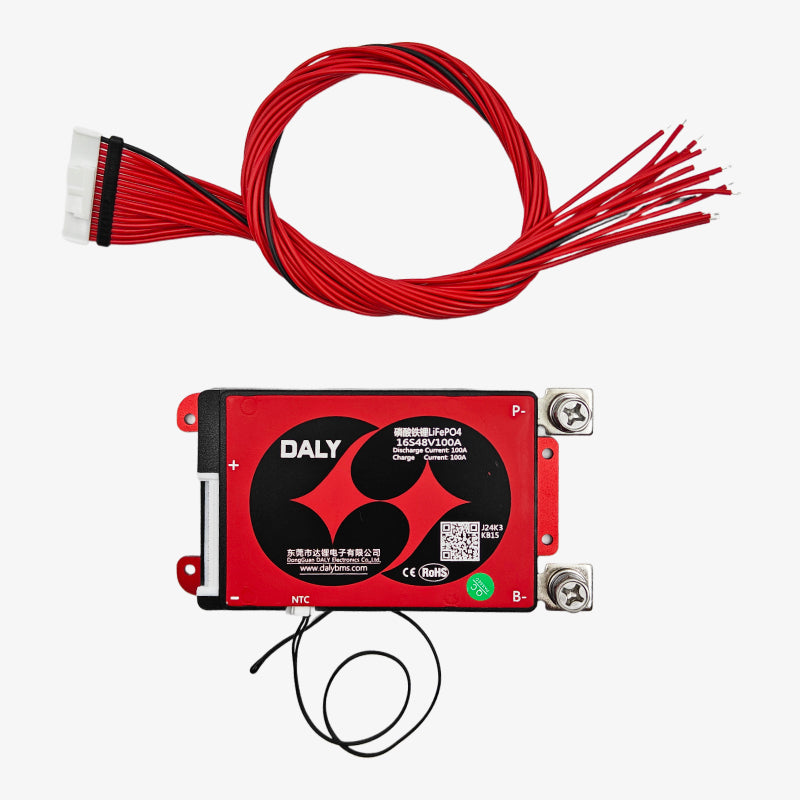DALY LiFePO4 16S 48V 100A Waterproof Battery Management System - BMS Protection Board