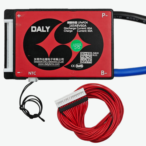 DALY LiFePO4 16S 48V 60A Waterproof Battery Management System - BMS Protection Board