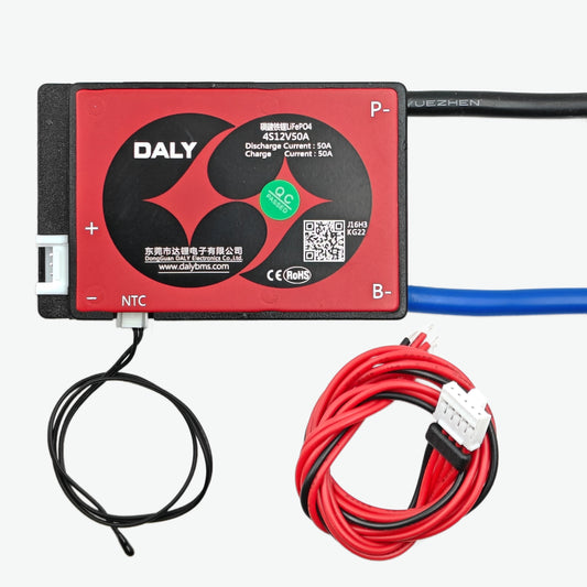 DALY LiFePO4 4S 12V 50A Waterproof Battery Management System - BMS Protection Board