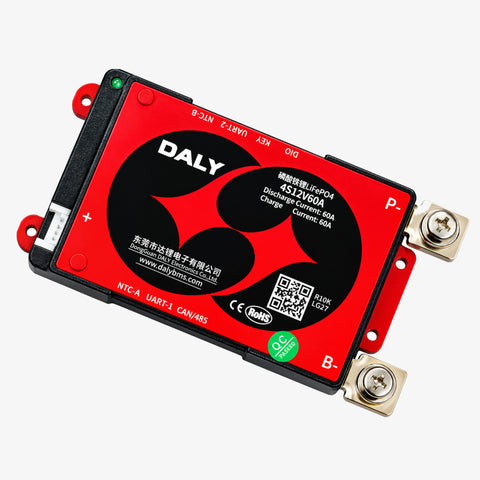 DALY LiFePO4 4S 12V 60A Waterproof Smart BMS 