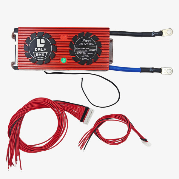 DALY LiFePo4 23S 72V 100A Waterproof Battery Management System