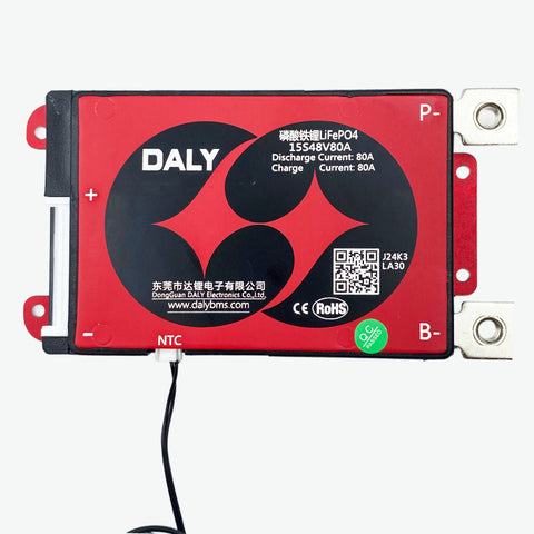 DALY LiFePO4 15S 48V 80A Waterproof Battery Management System - BMS Protection Board
