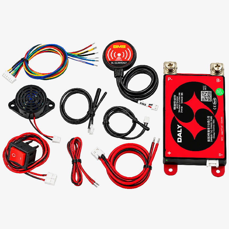 DALY LiFePO4 4S 12V 60A Waterproof Smart BMS with Communication, Alarm & Switch
