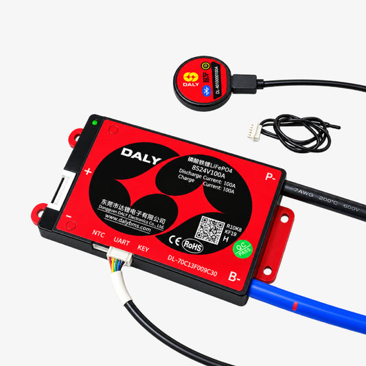 DALY LiFePO4 8S 24V 100A Waterproof Battery Management System - BMS Protection Board