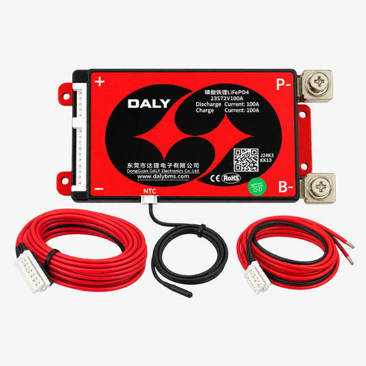 DALY LiFePo4 23S 72V 100A Waterproof Battery Management System - BMS Protection Board