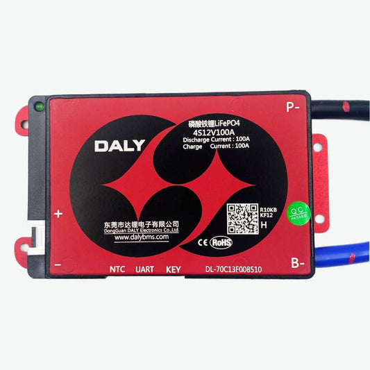DALY LiFePo4 4S 12V 100A Waterproof Battery Management System - BMS Protection Board