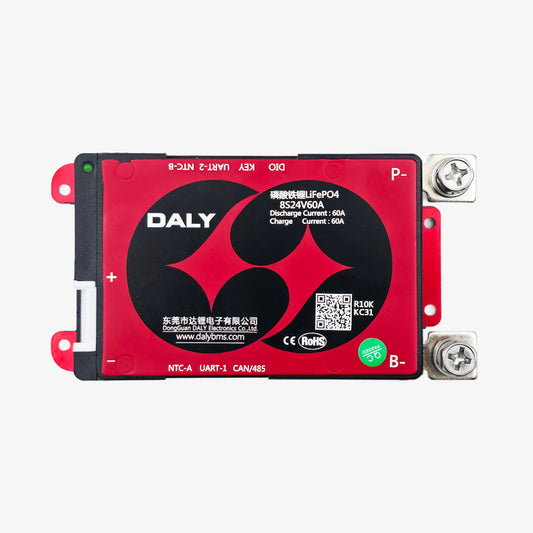 DALY LiFePo4 8S 24V 60A Smart Waterproof Battery BMS
