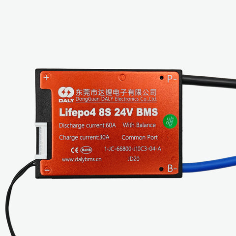 DALY LiFePo4 8S 24V 60A Waterproof Battery Management System - BMS Protection Board