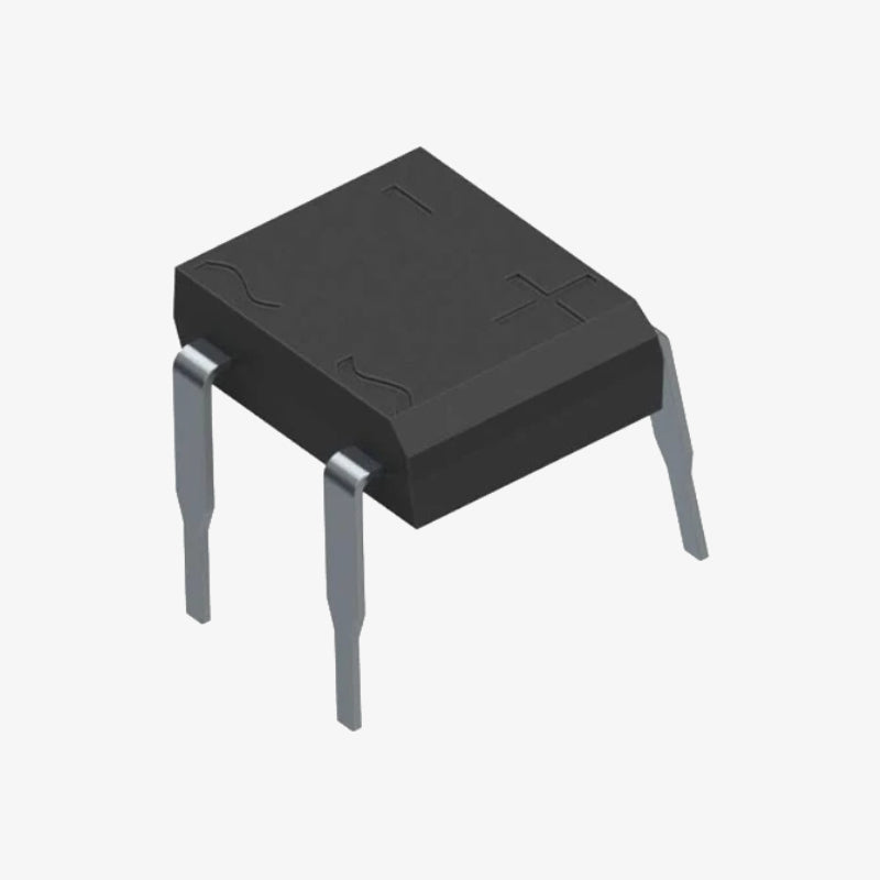 DB207 2A 1000V Single Phase Bridge Rectifier Module - 4-Pin DIP Package