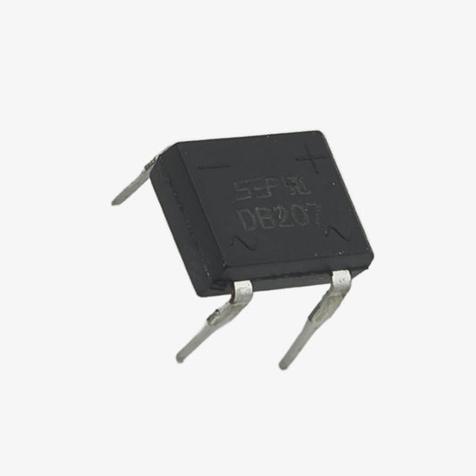 DB207 2A 1000V Single Phase Bridge Rectifier IC - 4-Pin DIP Package
