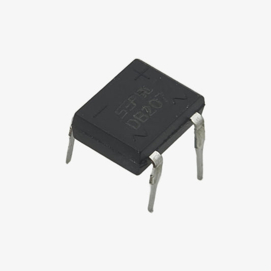 DB207 2A 1000V Single Phase Bridge Rectifier IC - 4-Pin DIP Package