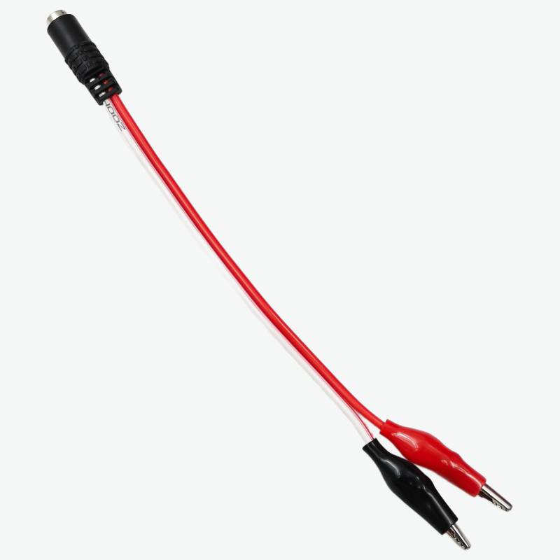 DC Jack Female Connector to Alligator/Crocodile Connector Battery Adapter Cable