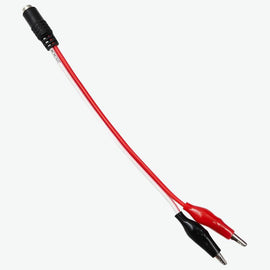 DC Jack Female Connector to Alligator/Crocodile Connector Battery Adapter Cable
